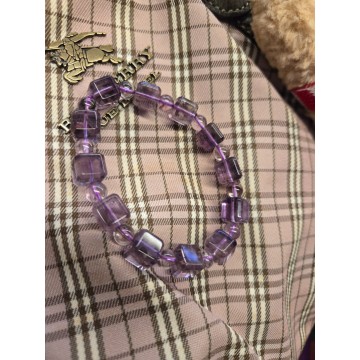 方糖能量紫水晶手串 (M09) 